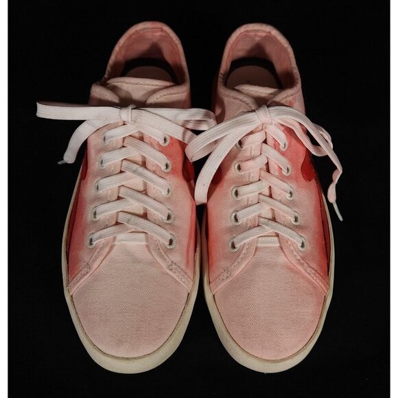 Rag and Bone Canvas Court Sneakers Size 37 US 7 Womens White and Red $150 - Picture 3 of 8